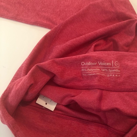 Outdoor Voices Flamingo Pink Activewear Workout Set - Picture 8 of 9